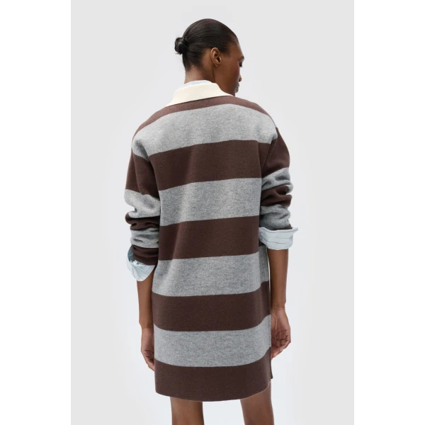 Stripe Rugby Knit Dress