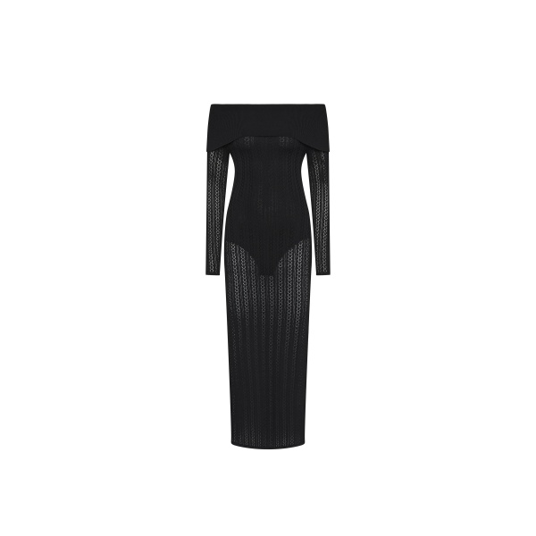 Rebecca Vallance Lorelei Off The Shoulder Midi Dress