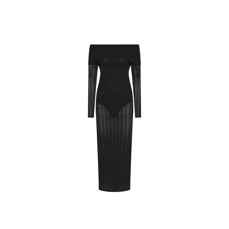 Rebecca Vallance Lorelei Off The Shoulder Midi Dress