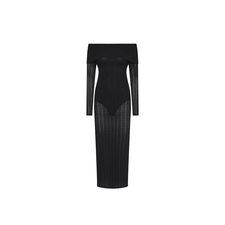 Rebecca Vallance Lorelei Off The Shoulder Midi Dress
