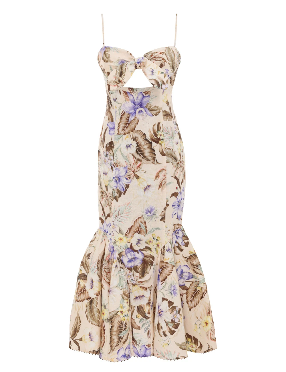 Zimmermann Coco Tie Front Midi Dress Zimmermann dress