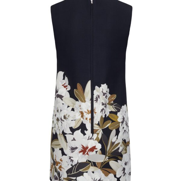 the Ani Dress features this season’s Sicily-inspired floral motif. The dress is designed with a clean