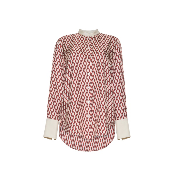 Model image front – farrow top
