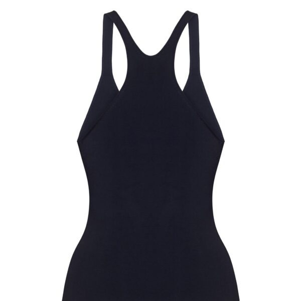 the Lumii Tank is crafted from luxurious knitted viscose. Clean lines and athletic-inspired straps make it a versatile piece for layering or wearing alone.