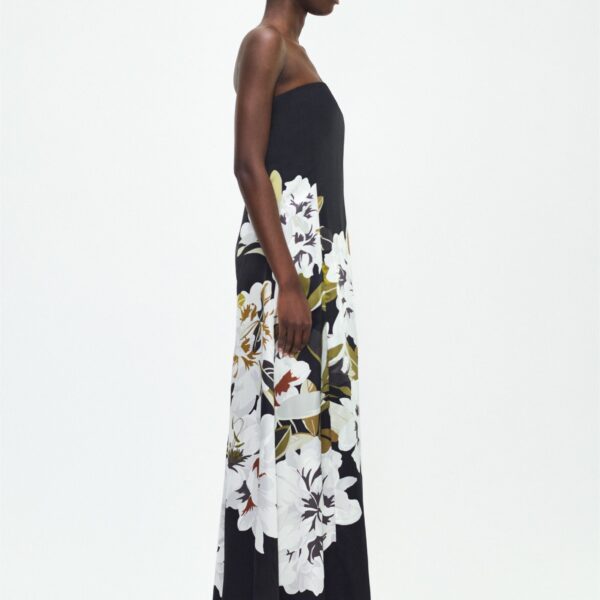 the Marais Dress in Black/white