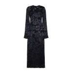 Model facing front - The Sylvia Dress in Black