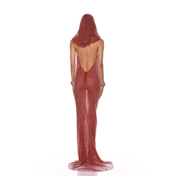 Bronx and Banco Amalia Red Gown, view 4