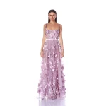 Bronx and Banco Purple Anastasia Lavender Maxi Dress  a harmonious blend of structured elegance and timeless sophistication