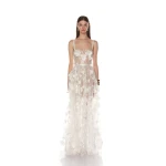 Bronx and Banco White Anastasia White Maxi Dress  a harmonious blend of structured elegance and timeless sophistication