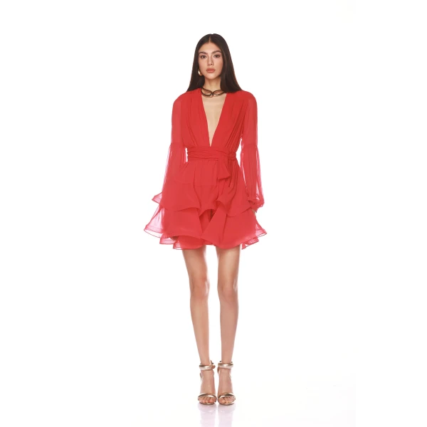Bronx and Banco Bedouin Red Mini Dress