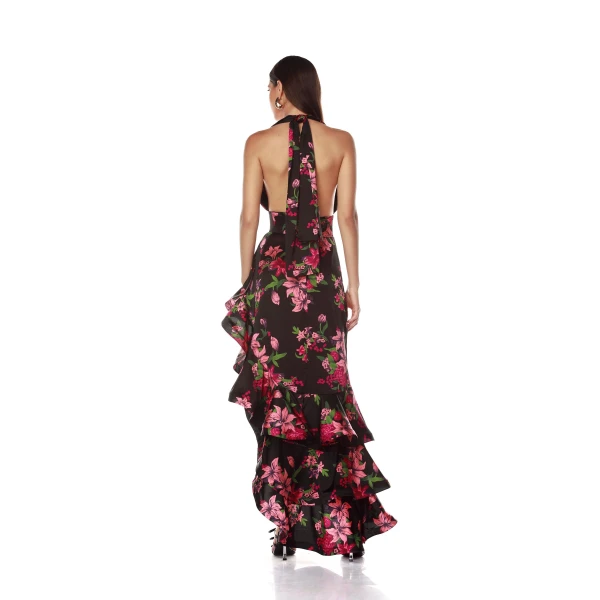 Bronx and Banco Bronte Pink Lily Maxi Dress, view 4