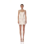 Bronx and Banco Ivory Colette Lace Mini Dress  a harmonious blend of structured elegance and timeless sophistication