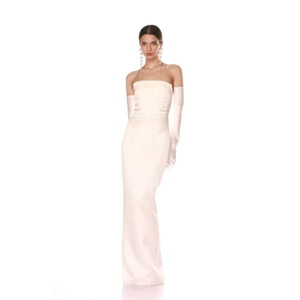 Bronx and Banco Florentina Blanc Maxi Dress, view 3