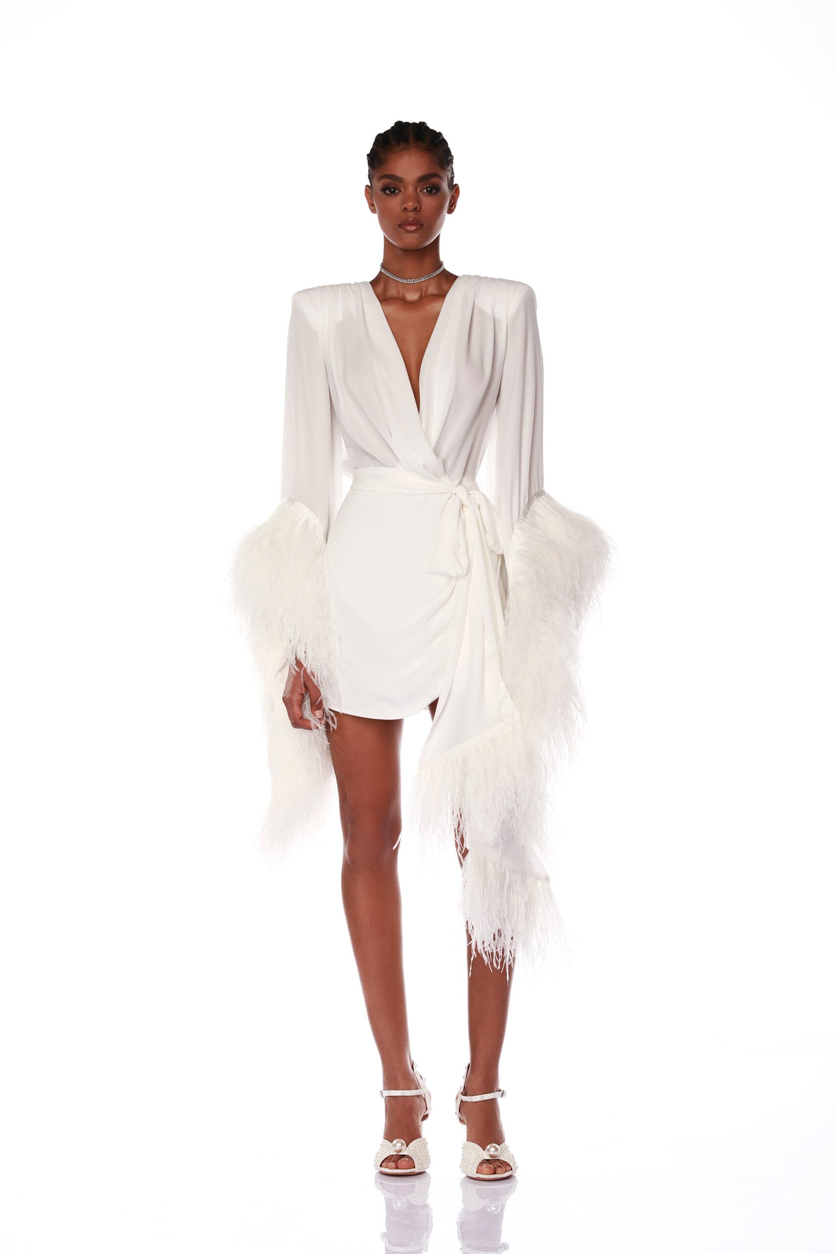 Bronx and Banco Geisha Blanc Mini Dress Bronx and Banco Ivory Geisha Blanc Mini Dress a harmonious blend of structured elegance and timeless sophistication