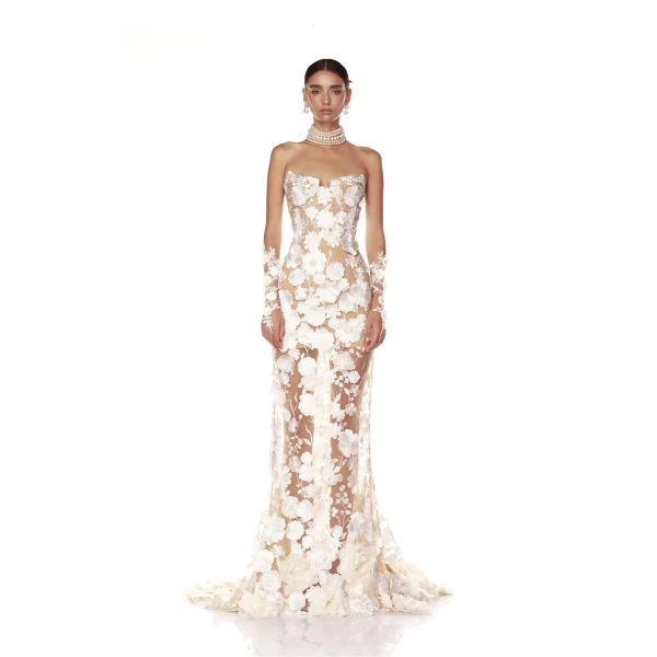 Bronx and Banco Jasmine Blanc Bridal Gown, view 2