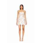 Bronx and Banco White Jasmine Maraya White Mini Dress  a harmonious blend of structured elegance and timeless sophistication