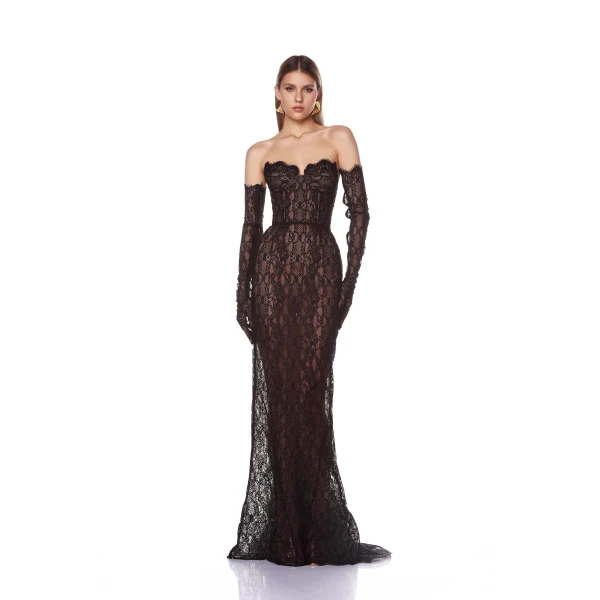 Bronx and Banco Kiera Strapless Gown, view 3