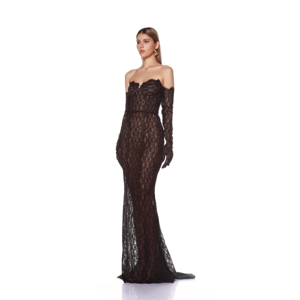 Bronx and Banco Kiera Strapless Gown, view 4