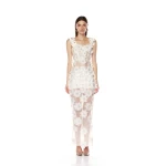 Bronx and Banco White Rosalie White Maxi Dress  a harmonious blend of structured elegance and timeless sophistication