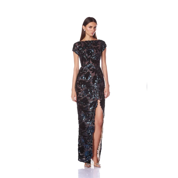 Bronx and Banco Zinna Embroidered Maxi Dress, view 3