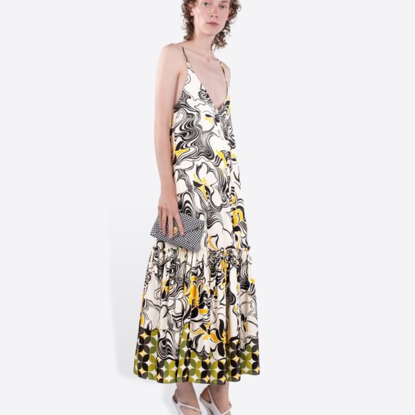 in printed viscose.