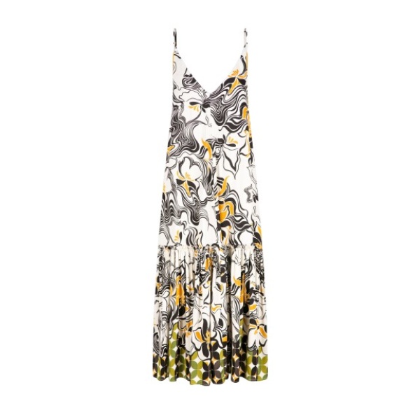 Dries Van Noten A-line ruffled dress