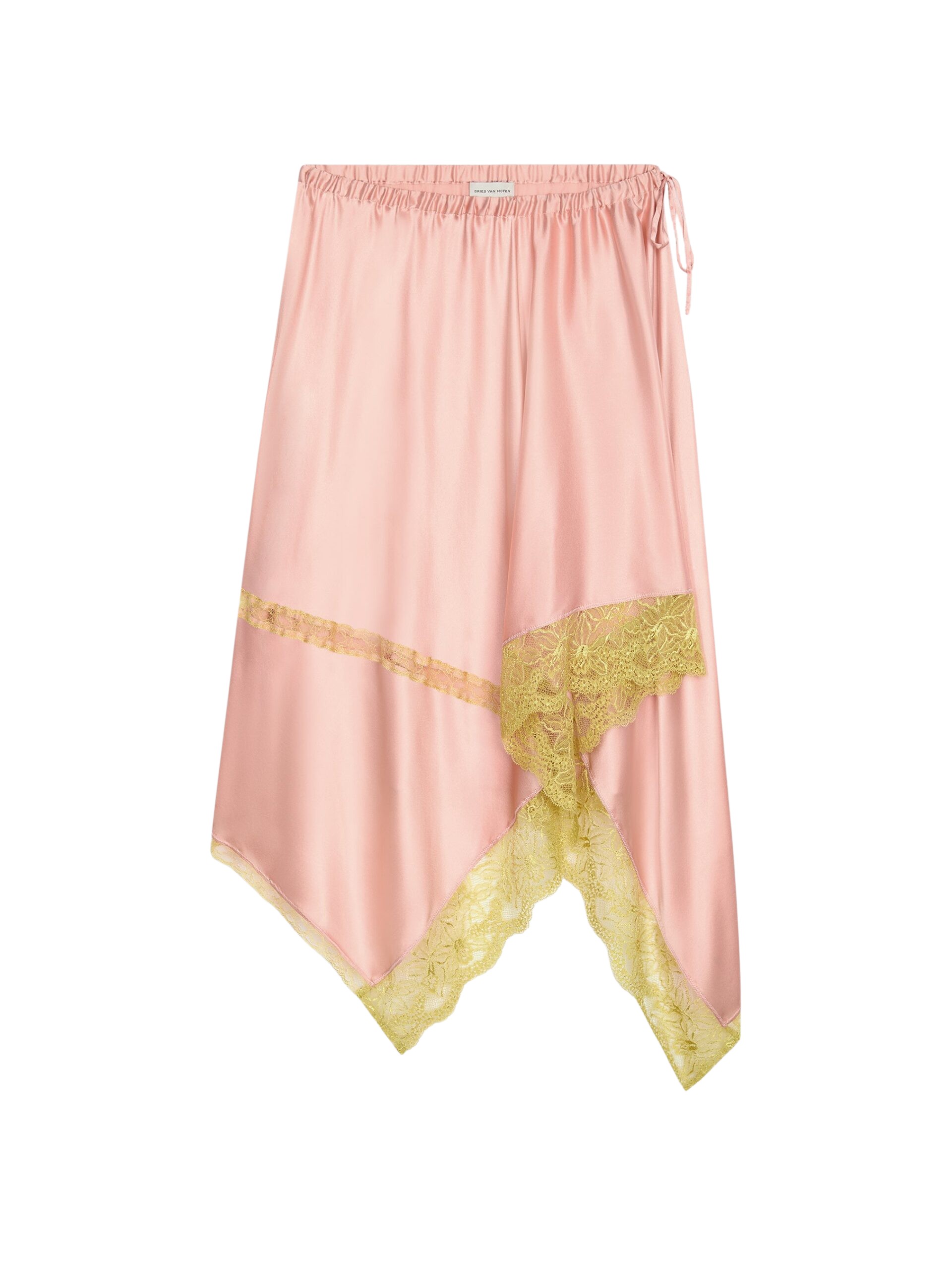Dries Van Noten Asymmetrical silk skirt
