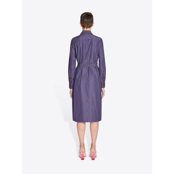 Dries Van Noten Belted shirt dress, view 4