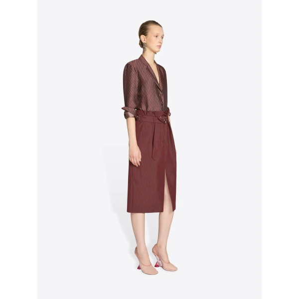 Dries Van Noten Belted wool skirt, view 3