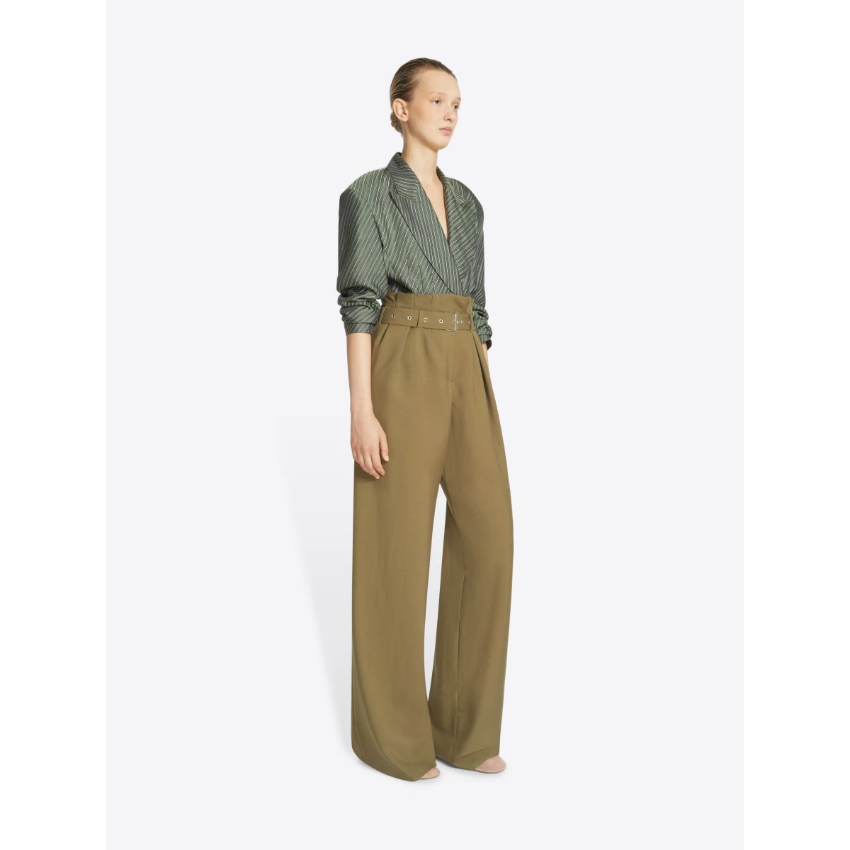 Belted wool trousers - Image 3
