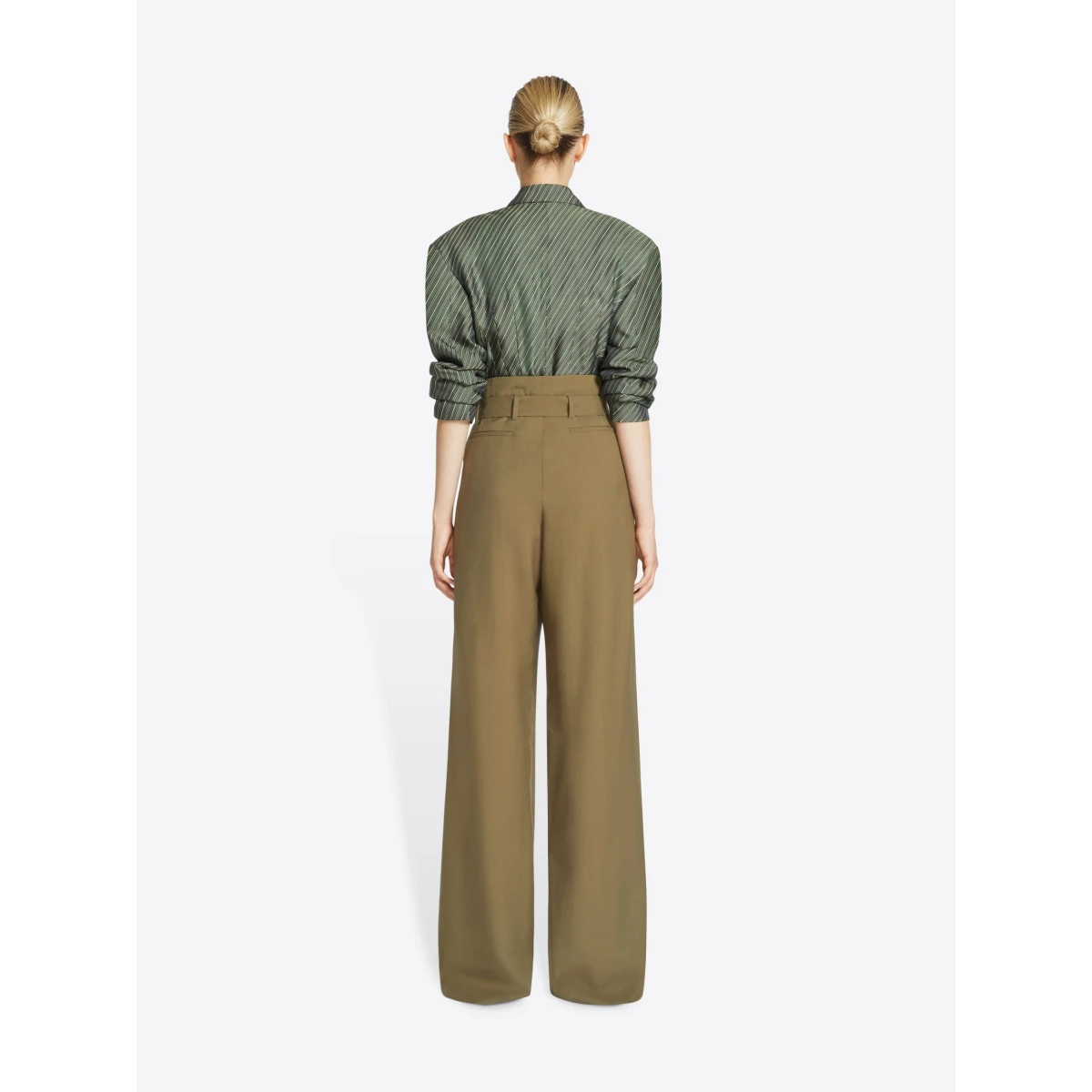 Belted wool trousers - Image 4