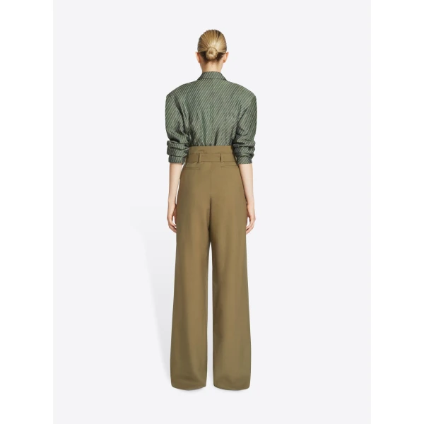 Belted wool trousers - Image 4