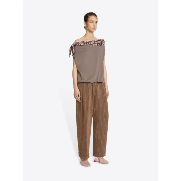 Dries Van Noten Contrast knotted top, view 3