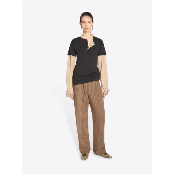 Dries Van Noten Contrast sleeves tee Top, view 2