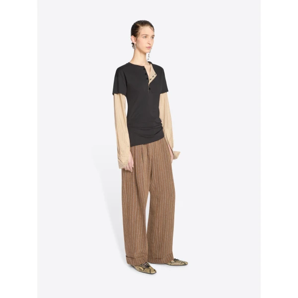 Dries Van Noten Contrast sleeves tee Top, view 3