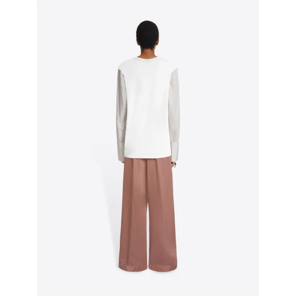 Dries Van Noten Contrast sleeves tee Top, view 4