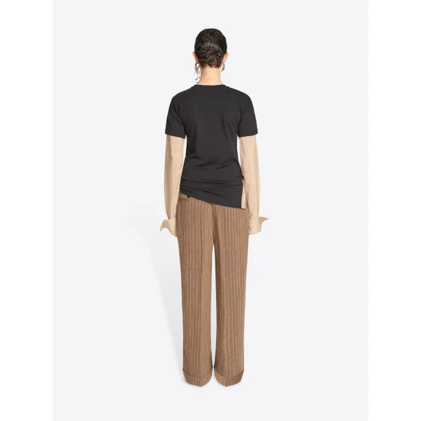 Dries Van Noten Contrast sleeves tee Top, view 4