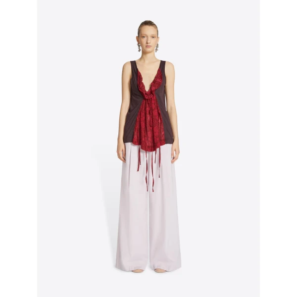 Dries Van Noten Contrast tank top, view 2