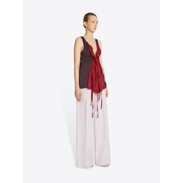 Dries Van Noten Contrast tank top, view 3