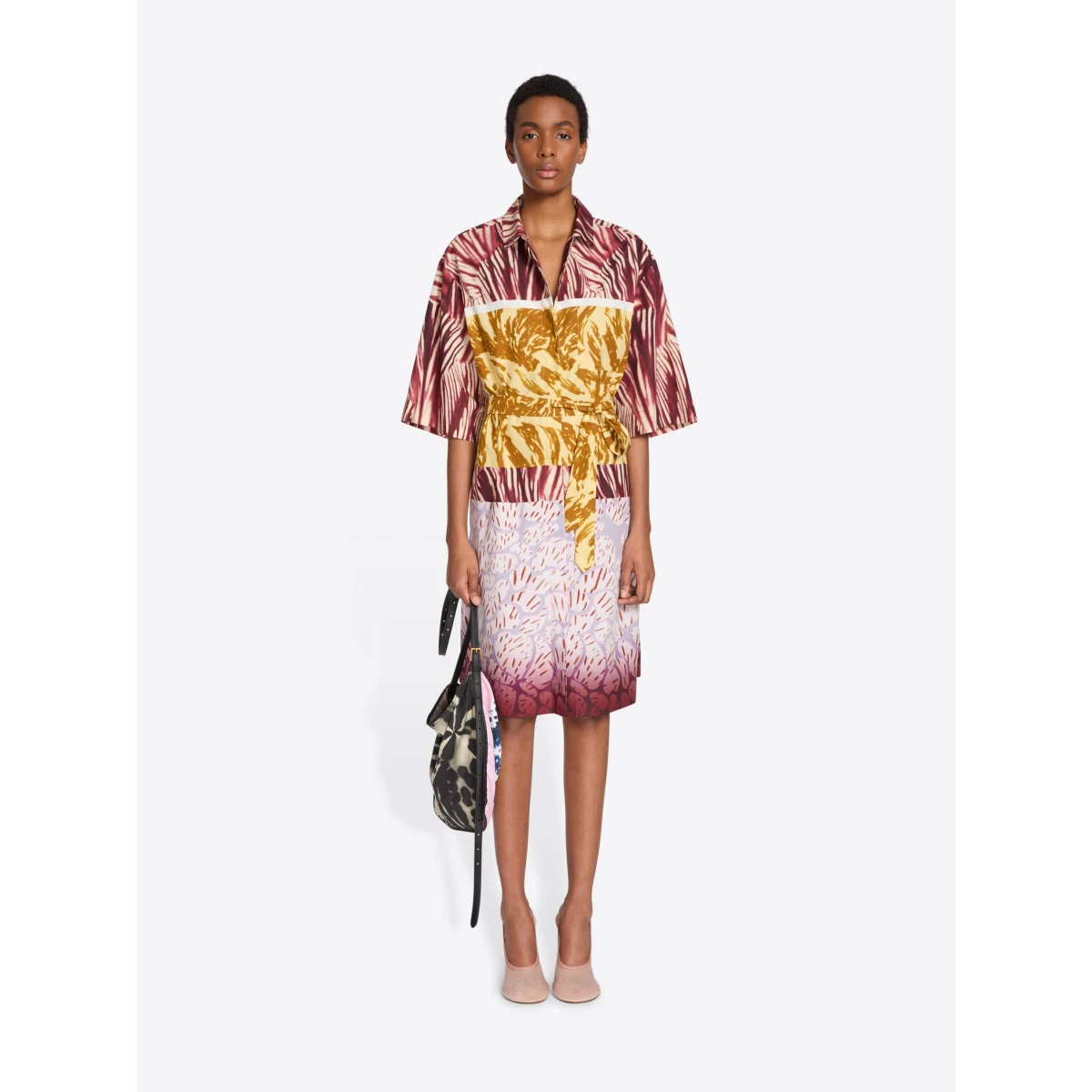 with Floral Composition print.