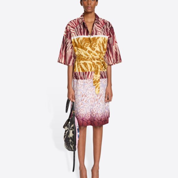 with Floral Composition print.