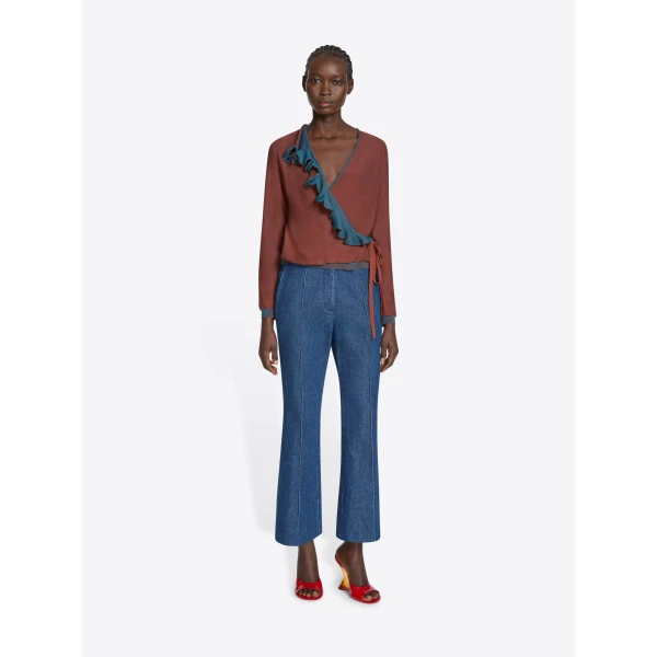Dries Van Noten Cropped denim pants, view 2