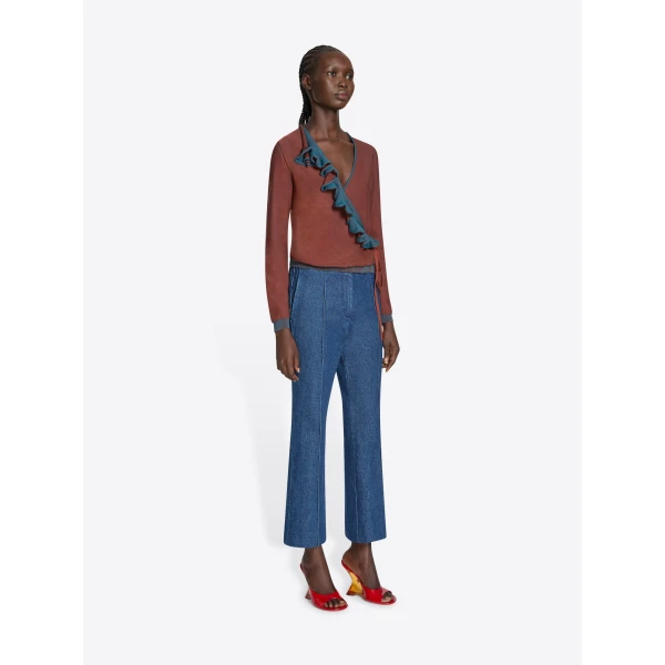 Dries Van Noten Cropped denim pants, view 3
