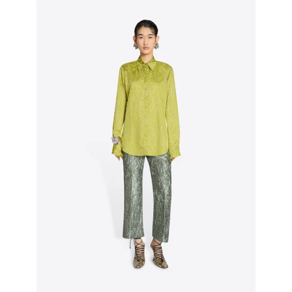 Dries Van Noten Cropped viscose pants, view 2