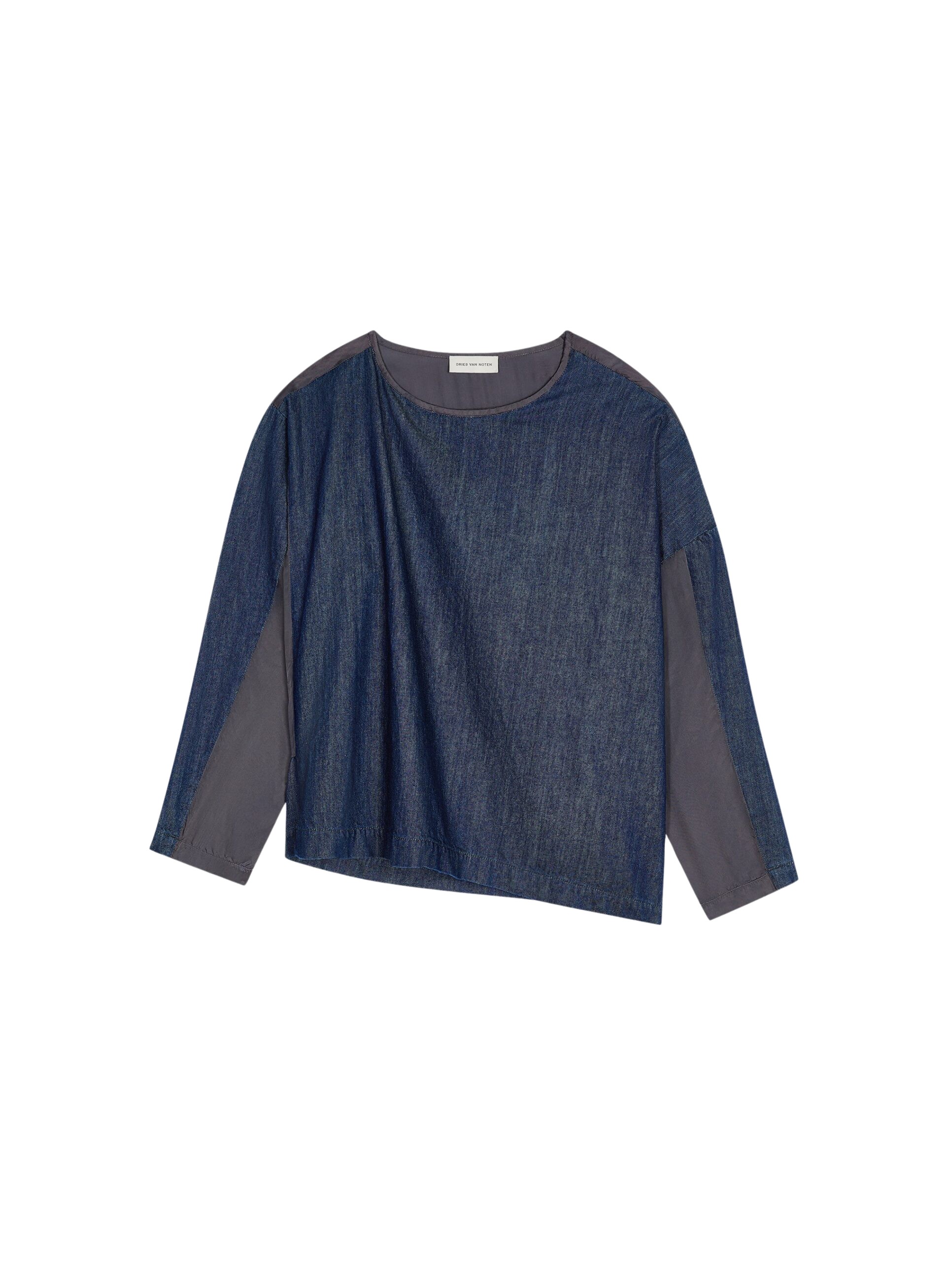 Dries Van Noten Denim contrast top