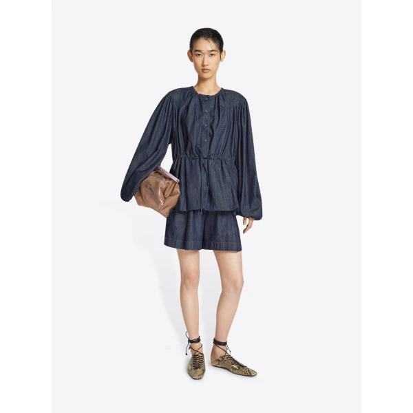 Dries Van Noten Denim drawstring jacket, view 2