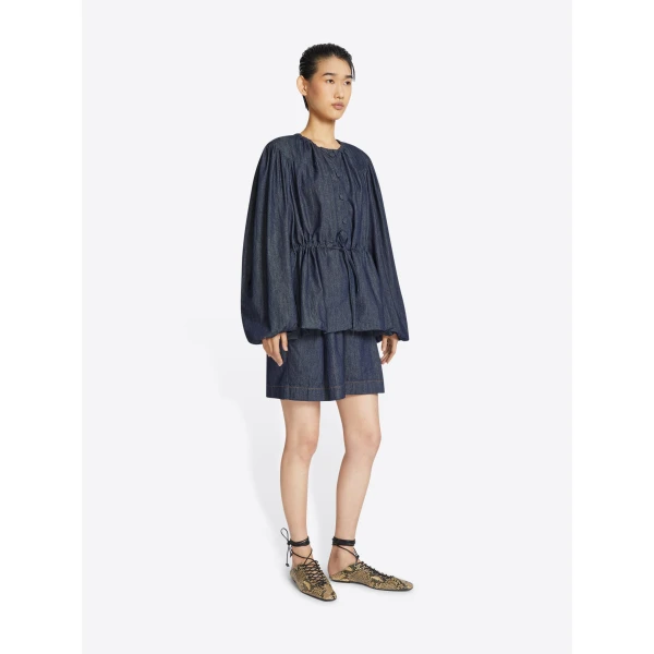 Dries Van Noten Denim drawstring jacket, view 3