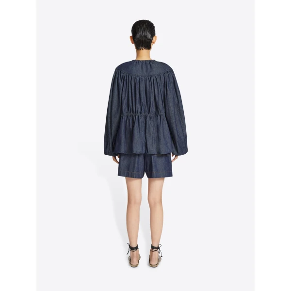 Dries Van Noten Denim drawstring jacket, view 4