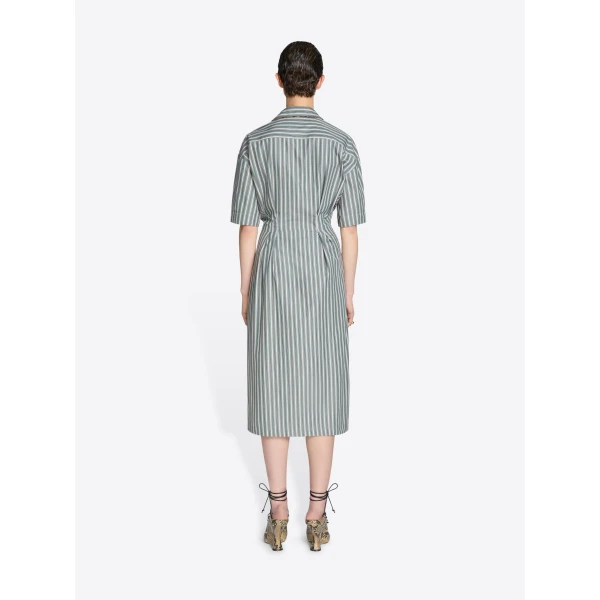Dries Van Noten Draped cotton dress, view 4