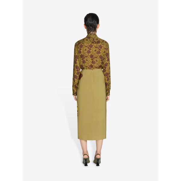 Dries Van Noten Draped flared skirt, view 4